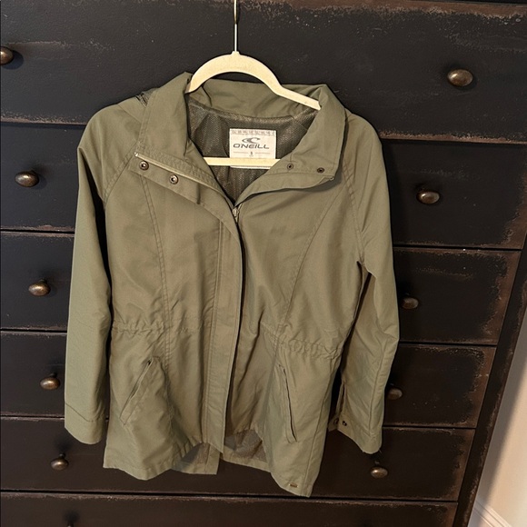 O'Neill Jackets & Blazers - O'Neill Khaki Green Hooded Jacket